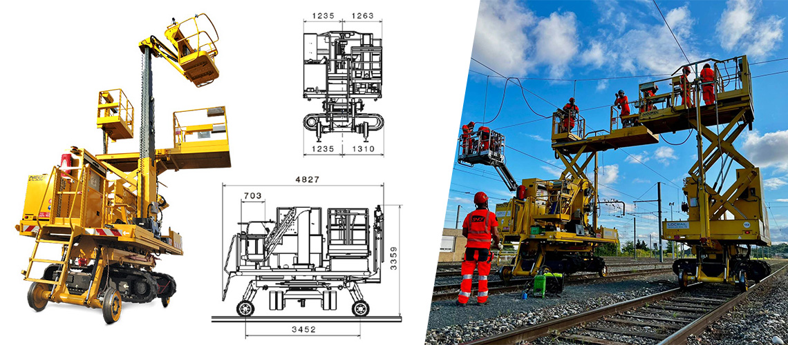 Elan Type C - Engin Rail Route plateforme + nacelle